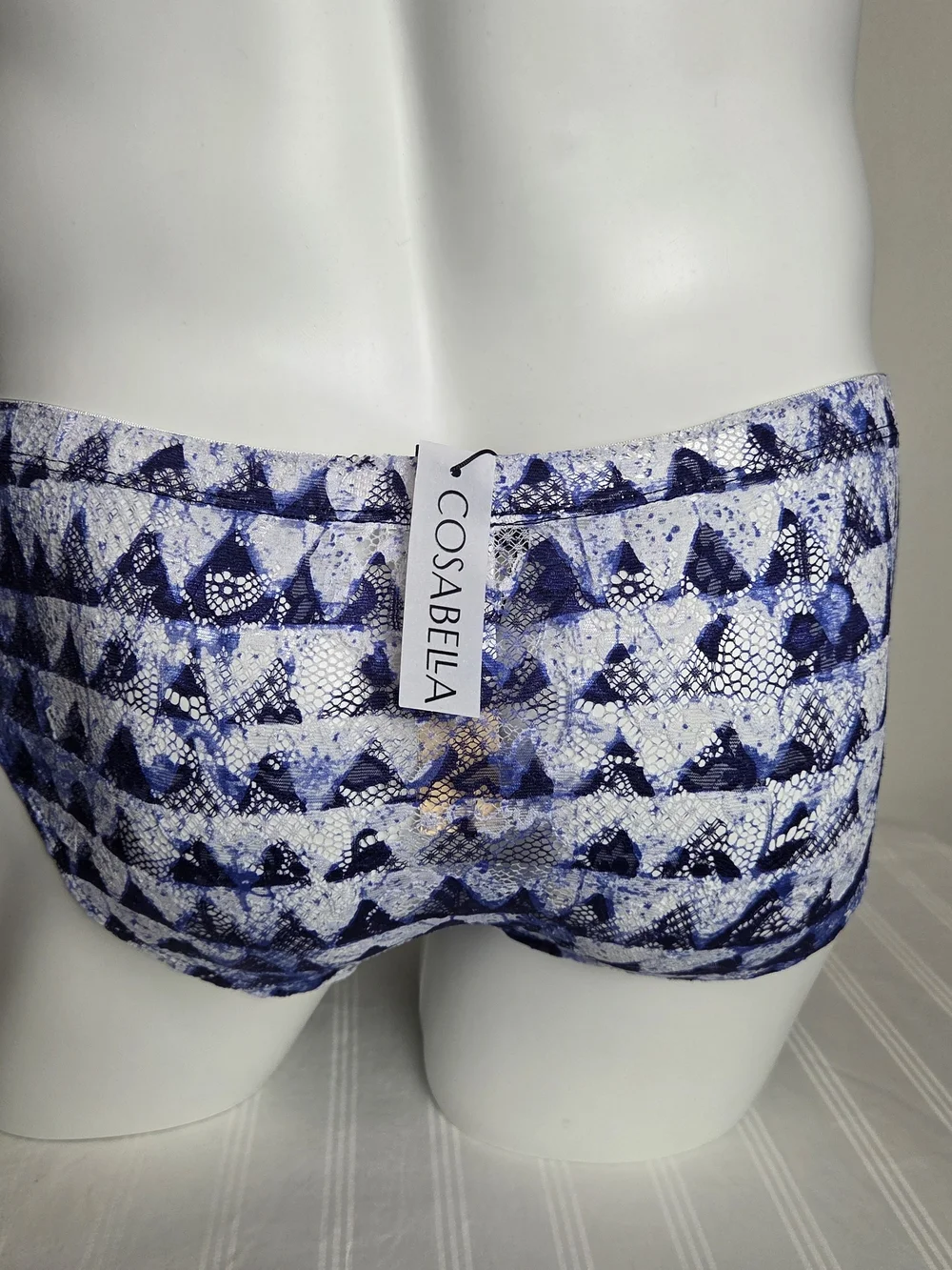 Cosabella Navy & White Printed Swim Brief